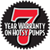 Hotsy 7-Year Pump Warranty
