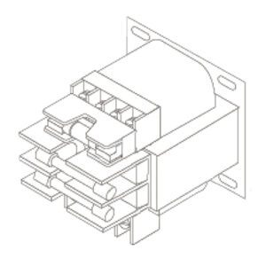 Transformer, 208V/230V/460V - 24V/115V .050KvA