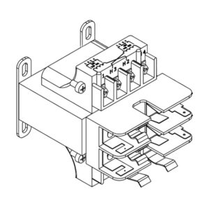 Transformer, 208V/230V/460V - 24V/115V .100KvA